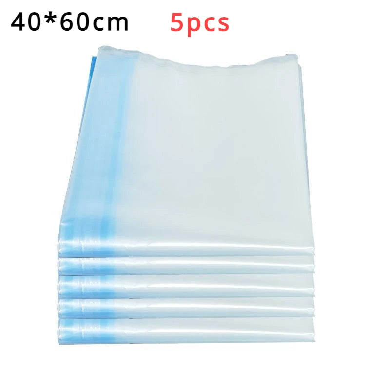 5pcs Travel Compression Vacuum Bags for Clothes & Luggage