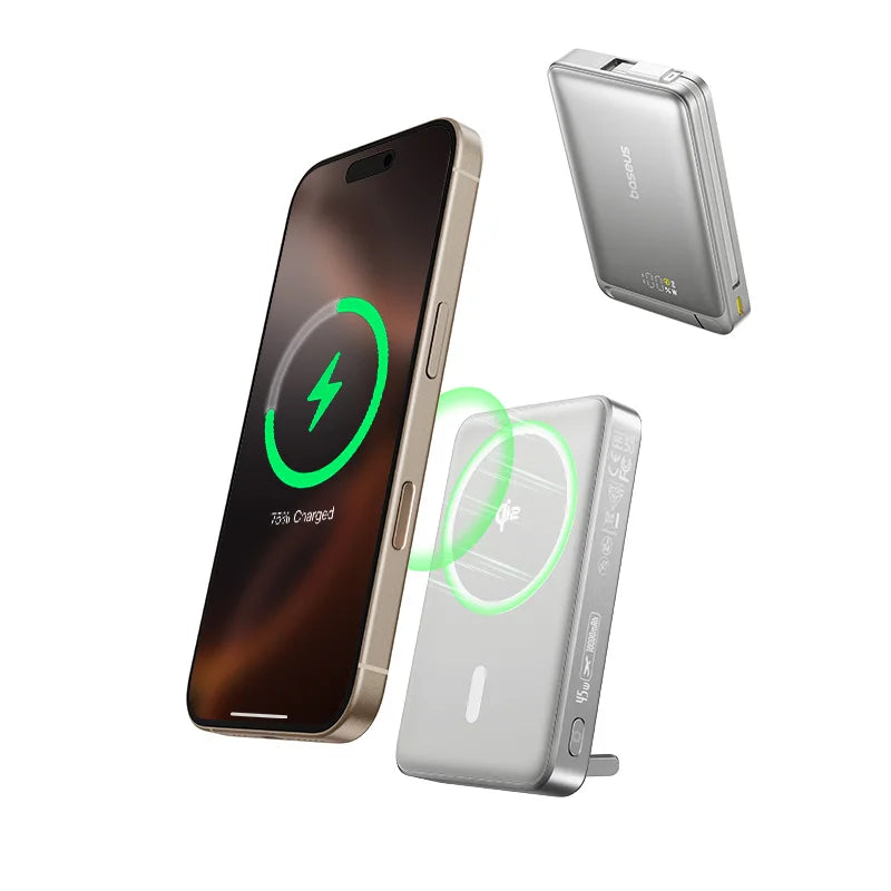 Qi2 45W 10000mAh Magnetic Power Bank – MagSafe Fast Charging